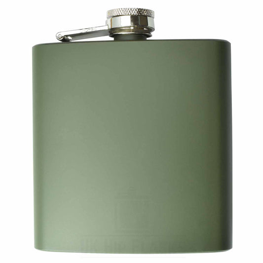 6oz Army Green Hip Flask