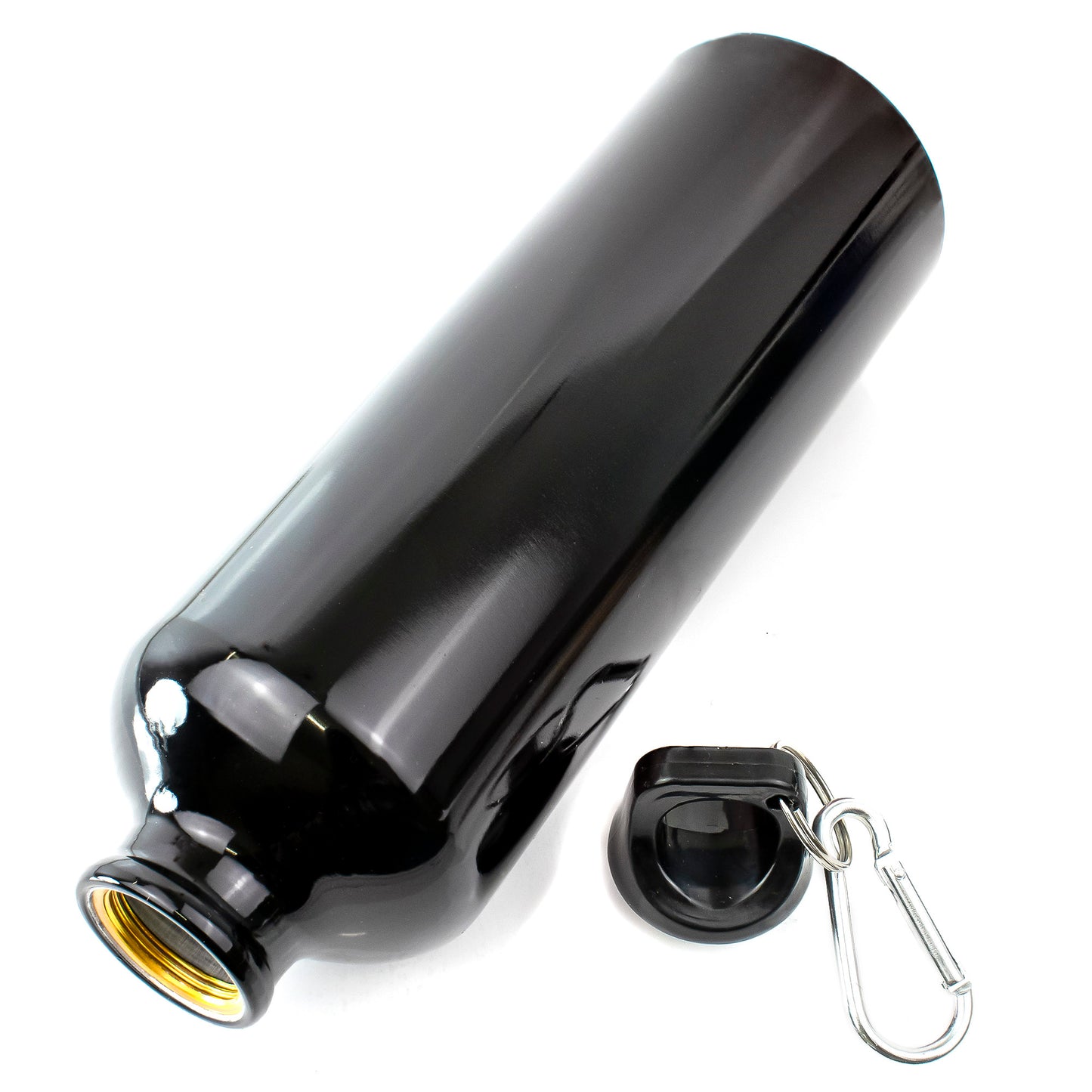 Sports Bottle - Aluminum - 25.36 oz - Black