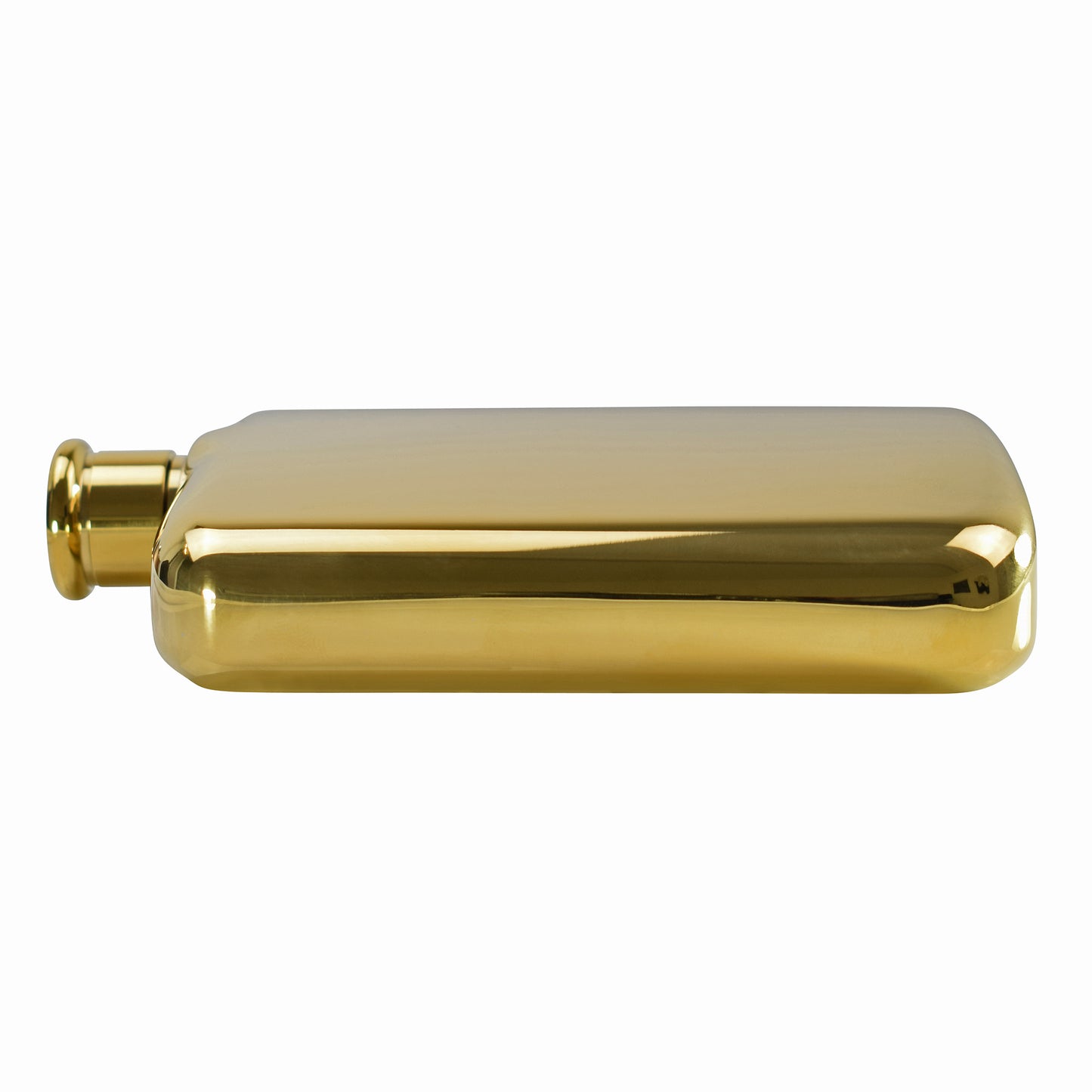 Cushion Gold Hip Flask - Stainless Steel - 5.42 oz