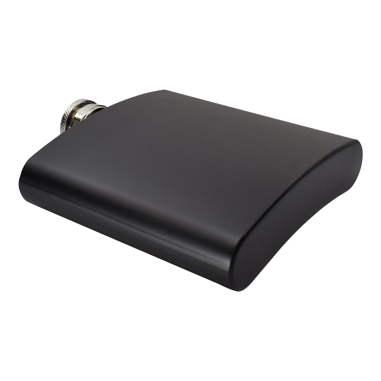Black Hip Flask in Silver Gift Box with Funnel - 5.42 oz
