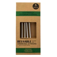 Steel & Bamboo Straws