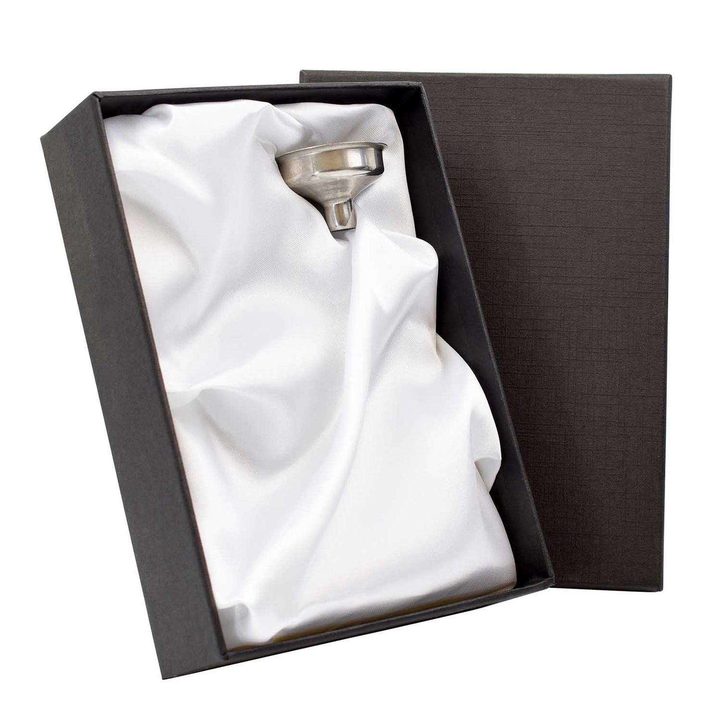 Gift Box and Funnel - 5.42 oz - Satin - Silver