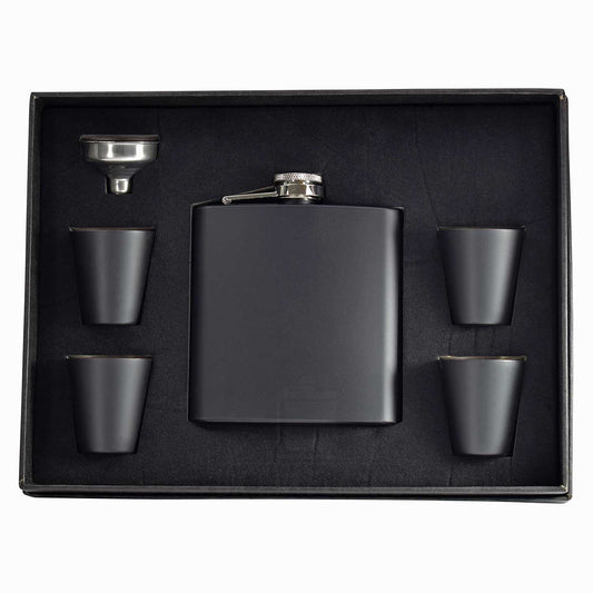 6oz Black Gift Set with cups