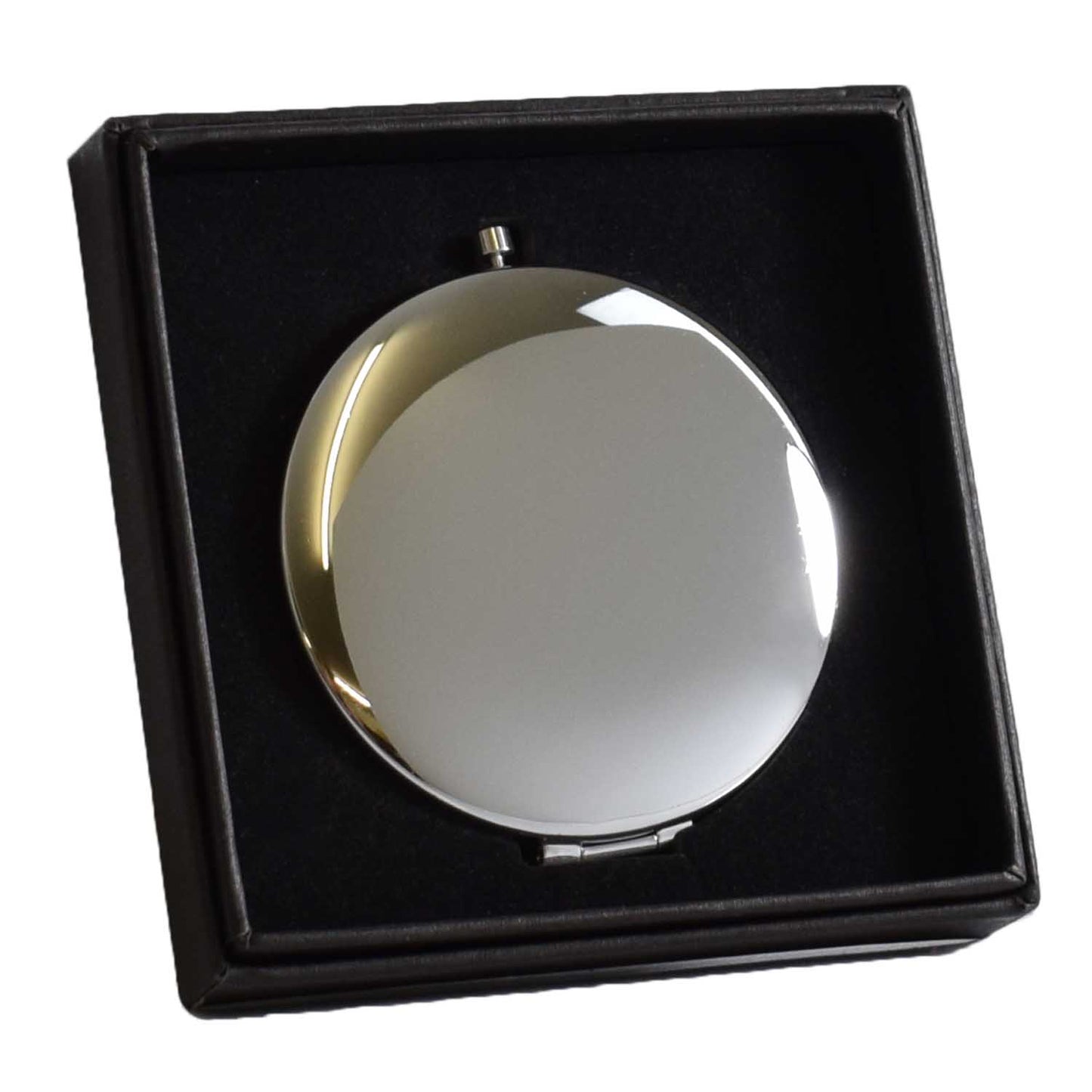 Compact Mirror - In Gift Box - Silver