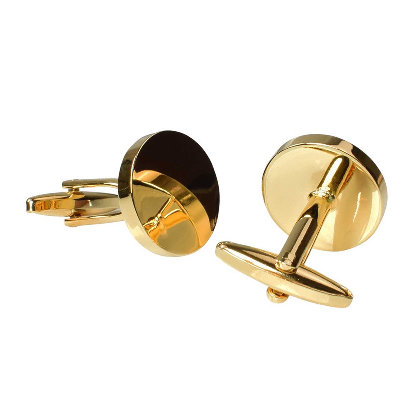 Cufflinks - Round - Gold