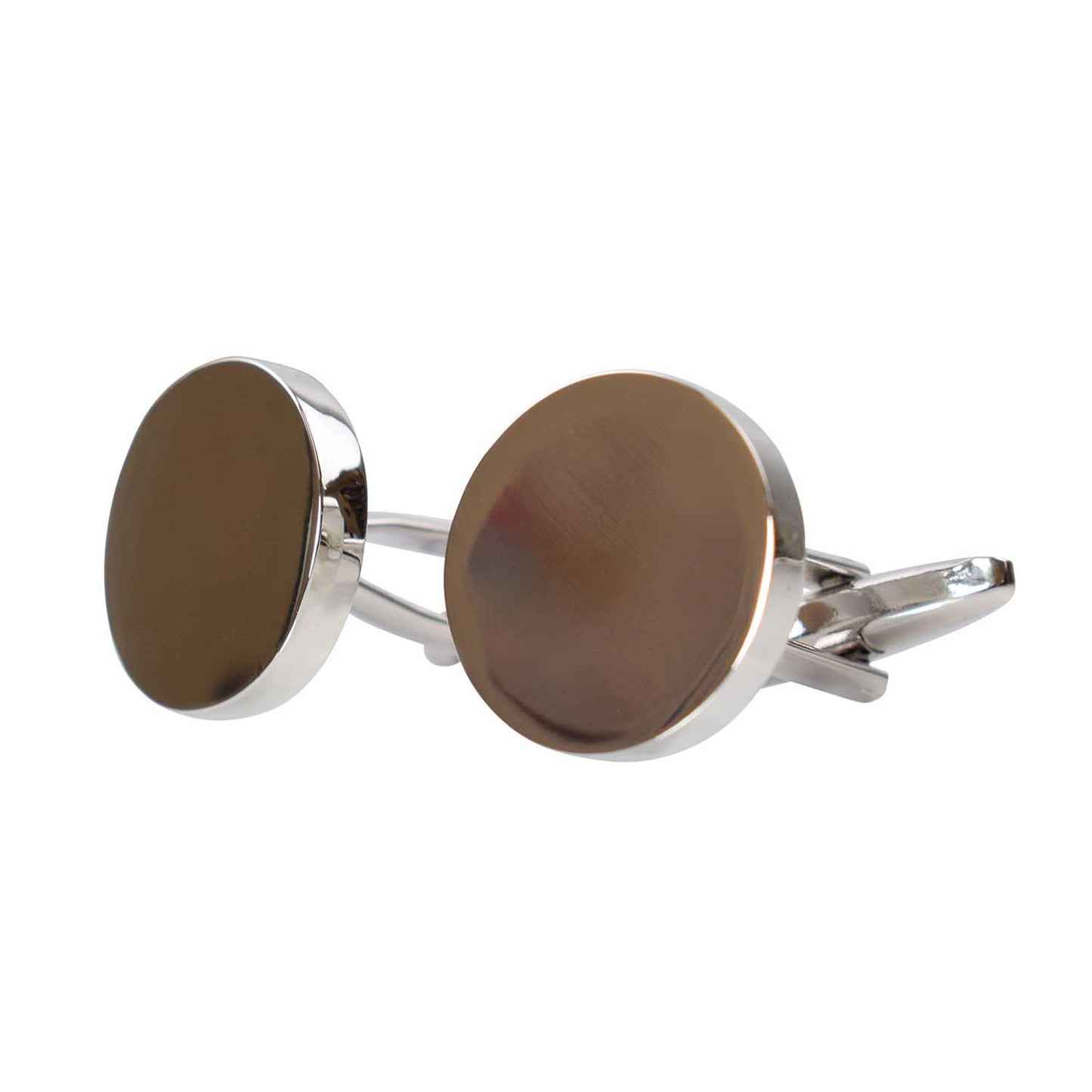 Cufflinks - Round - Silver