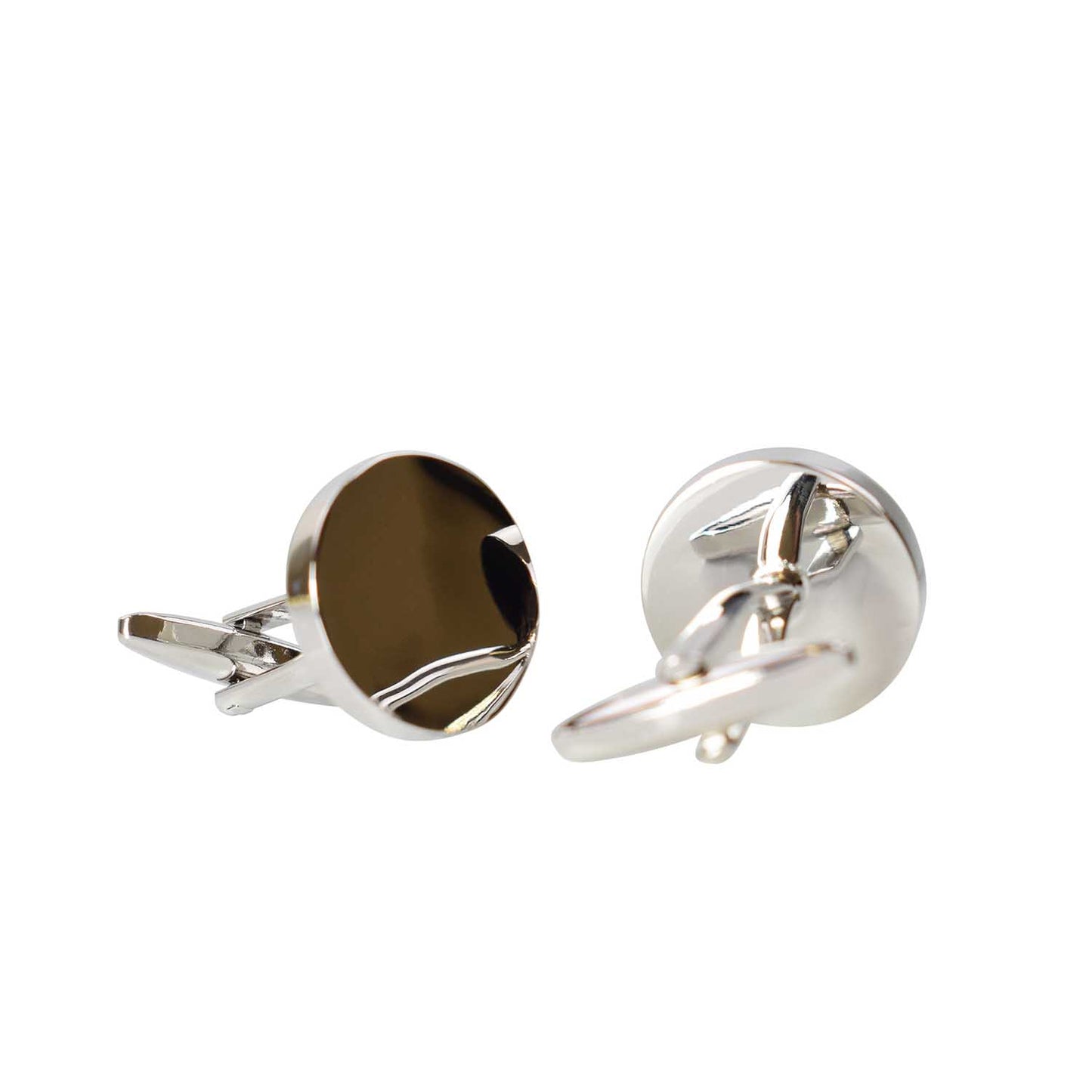 Cufflinks - Round - Silver