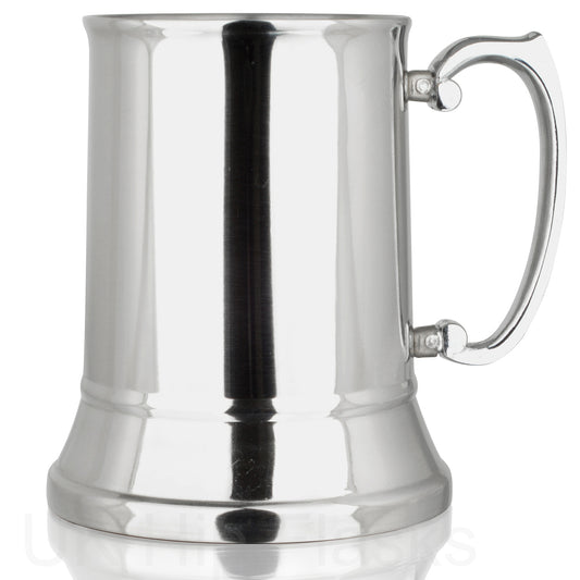 Steel stainless steel tankard, 16 oz (450ml)