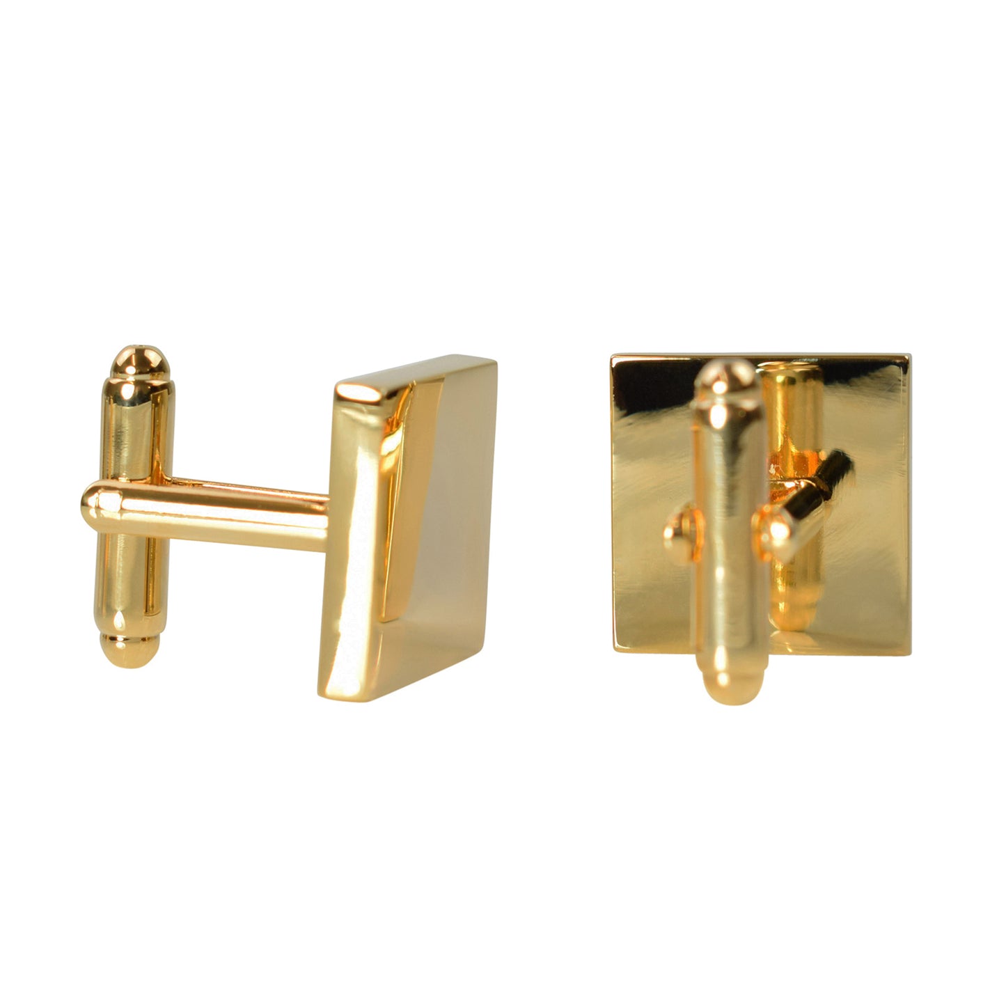 Cufflinks - Square - Gold