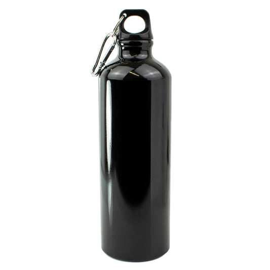 Sports Bottle - Aluminum - 25.36 oz - Black
