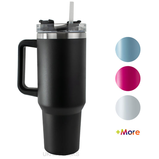 Tumbler with Straw Lid - Stainless Steel - 39.2 oz