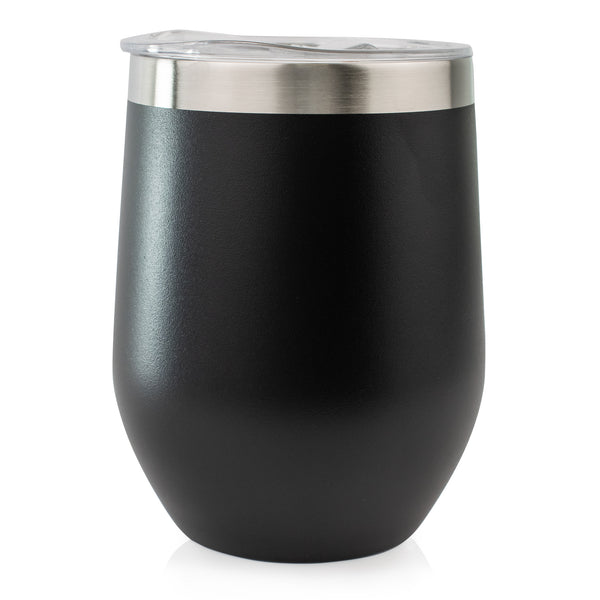 Egg Shape Cup - Stainless Steel - Matt Black - 12 oz