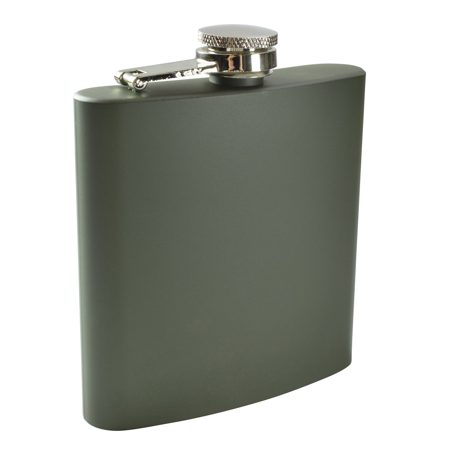 Hip Flask - Stainless Steel - Army Green - 5.42 oz