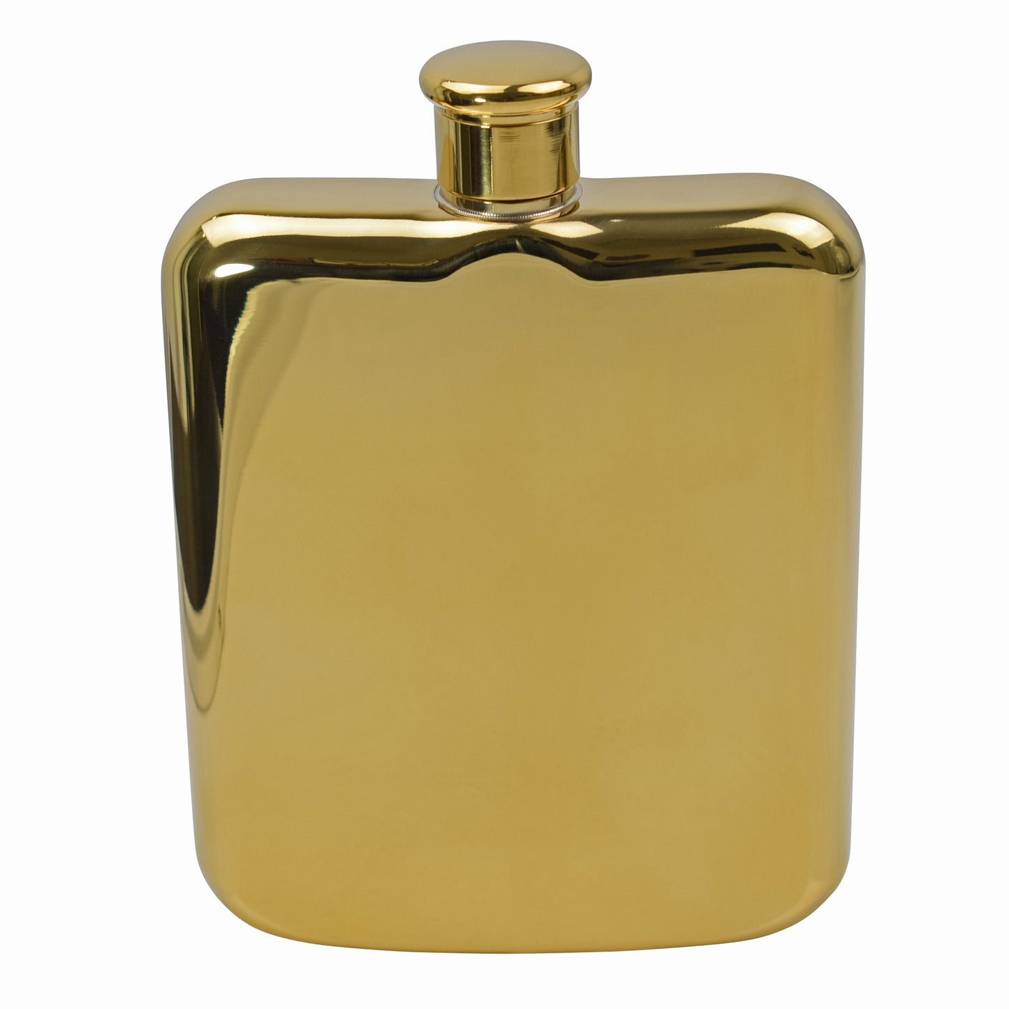 Cushion Gold Hip Flask - Stainless Steel -  5.42 oz