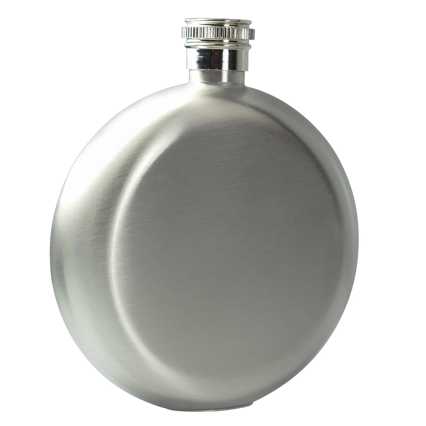 Round Hip Flask - Stainless Steel - Steel - 4.80 oz