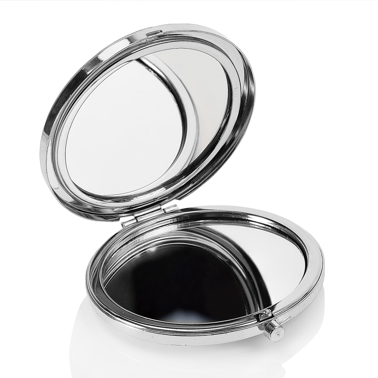 Compact Mirror - In Gift Box - Silver